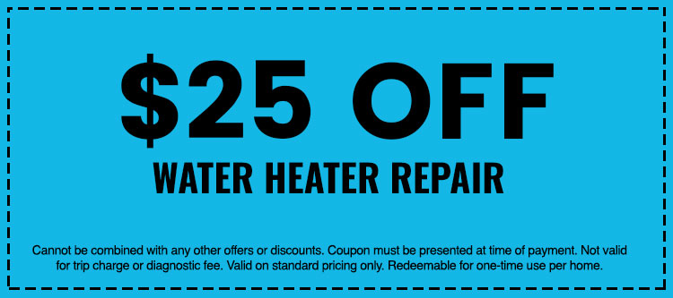 Discounts on Water Heater Repair