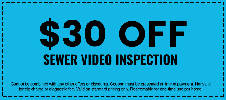 Discounts on Sewer Video Inspection